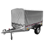 Remorcă REPO DRS cu prelată, basculabilă 2000 x 1050 x 1200 mm 750 kg